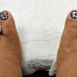 Angels Nails - Purple and gold