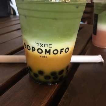 Bopomofo Cafe - Carrot matcha with boba - Bubble Tea Near Me - San Gabriel, California