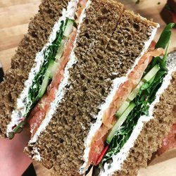 CEP Cafe - smoked salmon on rye