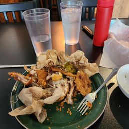 1/2 Chicken after. 1/2 Chicken after.