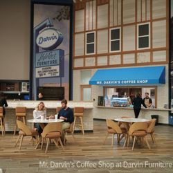Darvin Furniture & Mattress - Mr. Darvin's Coffee Shop -- a cozy little café tucked right inside Darvin Furniture & Mattress. Great spot to grab a coffee and snack.