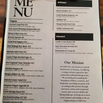 Lilah Grey - Menu 9/19. - Tapas Bars Near Me - Newnan, Georgia Lilah Grey - Menu 9/19. - Tapas Bars Near Me - Newnan, Georgia