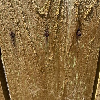 KD Fence & Deck Services - Rusted nail in poor quality wood - Fences & Gates Near Me - Buffalo, New York KD Fence & Deck Services - Rusted nail in poor quality wood - Fences & Gates Near Me - Buffalo, New York