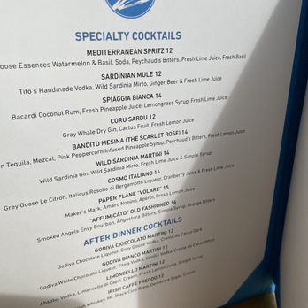Zona Blu West Palm Beach - Sardinian Near Me - West Palm Beach, Florida