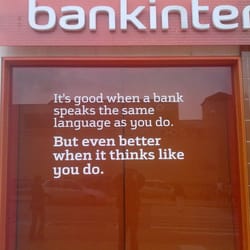 Bankinter - They speak your language only  when trying to see you something