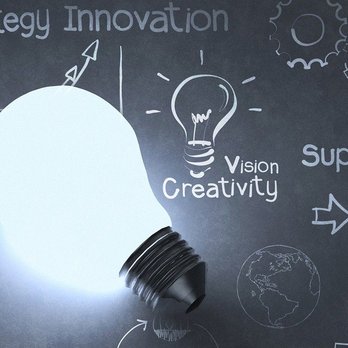 Cebean - words strategy, innovation, creativity, vision, support solution and a lightbulb - Business Consulting Near Me