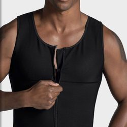 The Fajas Store - Men's vest with clips and zipper.