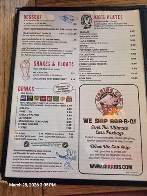 Menu photo 4 The County Line Albuquerque, NM