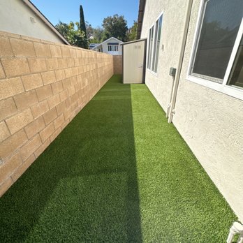 Mendoza's Landscaping - Transformed the side yard where our dog goes to the bathroom with turf and removed and old side patio that really opened this space up. - Landscaping Near Me Mendoza's Landscaping - Transformed the side yard where our dog goes to the bathroom with turf and removed and old side patio that really opened this space up. - Landscaping Near Me