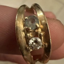 Fine Jewelry and Diamonds - This is the ring he pried open to steal two of the diamonds out of before owning up to having stole it but still took the diamonds out of!