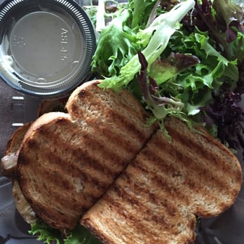 The Charleston Draper - Veggie panini and a side salad to go. Honestly can say this panini was one of the best I've ever had! - New American Near Me - Draper, Utah The Charleston Draper - Veggie panini and a side salad to go. Honestly can say this panini was one of the best I've ever had! - New American Near Me - Draper, Utah