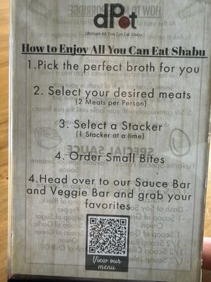 Menu photo 2 dPot Unlimited Irvine, CA
