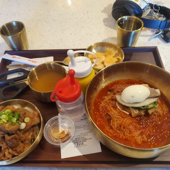 Naju Myunok - Bibim naengmyeon and pork shoulder - Korean Near Me - Duluth, Georgia