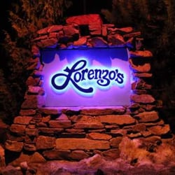 Lorenzo's Cafe - New Blue Sign