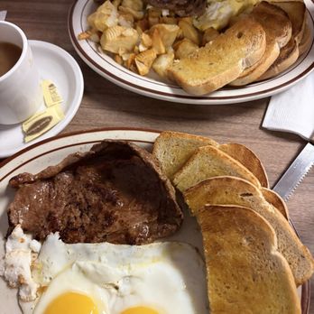 Iron Kettle Coffee Shoppe & Restaurant - #5 - steak, eggs, and toast; #6 - steak, eggs, toast, and home fries - Breakfast & Brunch Near Me - Rome, New York Iron Kettle Coffee Shoppe & Restaurant - #5 - steak, eggs, and toast; #6 - steak, eggs, toast, and home fries - Breakfast & Brunch Near Me - Rome, New York
