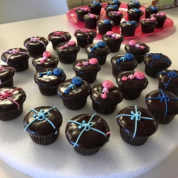 Sibby's Cupcakery - Delicious Rattle and Present Mini Super Chewy Chocolate Baby Shower Cupcakes! - Cupcakes Near Me - San Mateo, California Sibby's Cupcakery - Delicious Rattle and Present Mini Super Chewy Chocolate Baby Shower Cupcakes! - Cupcakes Near Me - San Mateo, California