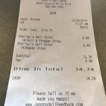 Jason's Deli - Delis Near Me - Concord, North Carolina