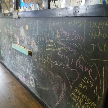 The Porch - Chalk board to keep the kids occupied - American Near Me - Myrtle Beach, South Carolina