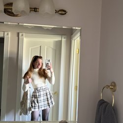 Sweet Life Boutique - Turtleneck from sweet life (and maybe the skirt too but I can't remember)