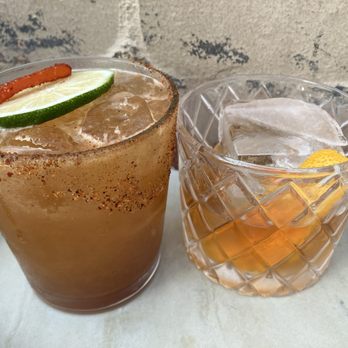 Maestro Restaurant - Tamarindo Margarita $17 & Agave Old Fashioned $18 - Cocktail Bars Near Me - Pasadena, California