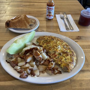 Nibs Restaurant - Meat Lovers Omelette. - American Near Me - Oakland, California Nibs Restaurant - Meat Lovers Omelette. - American Near Me - Oakland, California