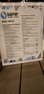 Menu photo 3 Barefoot Bar & Grill San Diego, CA