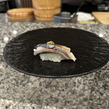 Omakase OSUKAA Midtown East - Horse Mackerel with Ginger, Scallion & Black Pepper - Japanese Near Me - New York, New York Omakase OSUKAA Midtown East - Horse Mackerel with Ginger, Scallion & Black Pepper - Japanese Near Me - New York, New York
