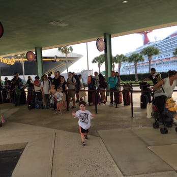 Enterprise National Car Rental Line At Port Canaveral Where We