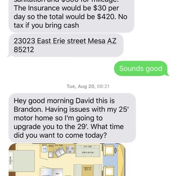 Boys Toys Rentals - The prof of me renting RV from this guy - Bike Rentals Near Me - Mesa, Arizona