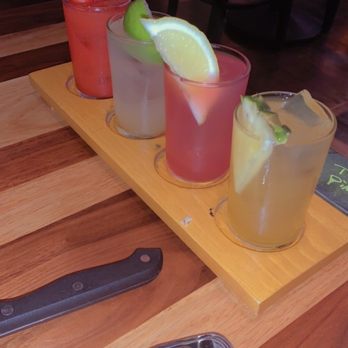 BJ's Restaurant & Brewhouse - Margarita flight - New American Near Me - Cary, North Carolina BJ's Restaurant & Brewhouse - Margarita flight - New American Near Me - Cary, North Carolina