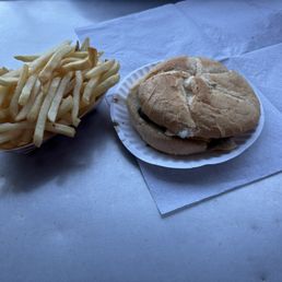 Burgers and fries are THE BOMB