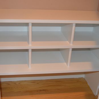 Family Friendly Contracting - Coat Closet custom shoe organizer - General Contractors Near Me