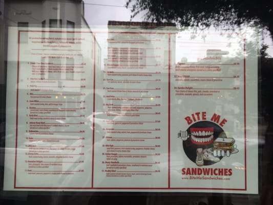 Menu photo 7 Bite Me Sandwiches San Francisco, CA