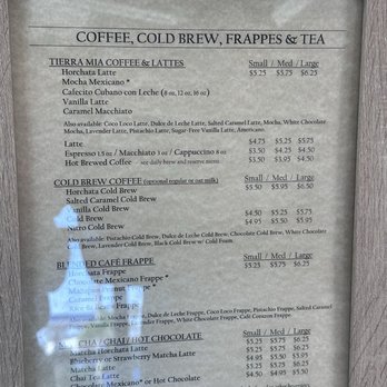 Tierra Mia Coffee - Menu - Coffee & Tea Near Me - Oceanside, California Tierra Mia Coffee - Menu - Coffee & Tea Near Me - Oceanside, California