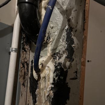 Rocky Mountain Waterproofing - Pipe that leaked when it rained. - Waterproofing Near Me - West Jordan, Utah Rocky Mountain Waterproofing - Pipe that leaked when it rained. - Waterproofing Near Me - West Jordan, Utah