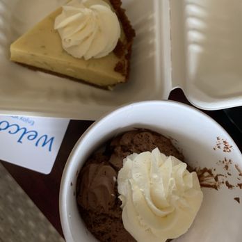 Baldwin Saloon - Key lime pie and chocolate mousse - American Near Me - The Dalles, Oregon Baldwin Saloon - Key lime pie and chocolate mousse - American Near Me - The Dalles, Oregon