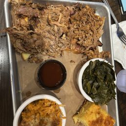 Pulled Pork Platter Collard Greens sweet potato pie North Carolina BBQ Cornbread Pulled Pork Platter Collard Greens sweet potato pie North Carolina BBQ Cornbread