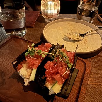 PYRO - Spicy Salmon Handroll* - Desserts Near Me - Phoenix, Arizona