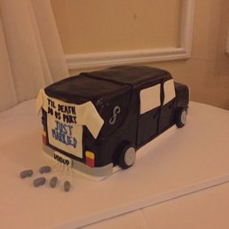 Grooms cake mini hearse Grooms cake mini hearse