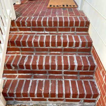 Delgado Masonry - After porch so sloppy and clearly no effort to match the mortar - Masonry/Concrete Near Me Delgado Masonry - After porch so sloppy and clearly no effort to match the mortar - Masonry/Concrete Near Me