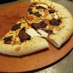 Pizza Hut - Our BBQ pizza:/ our stuff crust cheese obusly didn't stay in the crust.