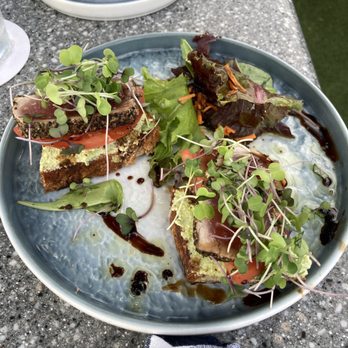 Mala Ocean Tavern - Seared Ahi Bruschetta - Seafood Near Me - Lahaina, Hawaii Mala Ocean Tavern - Seared Ahi Bruschetta - Seafood Near Me - Lahaina, Hawaii