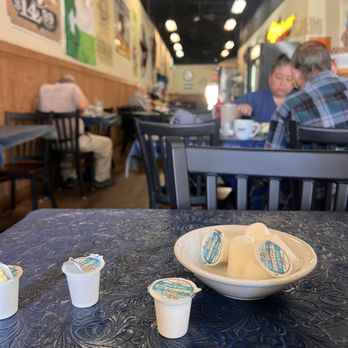 Cartwright's Ranch House - a table with cups of coffee - Breakfast & Brunch Near Me - Denton, Texas