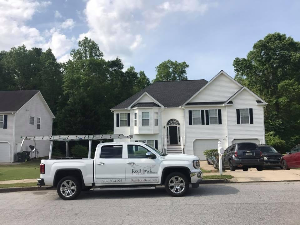 Slide of RedHawk Roofing