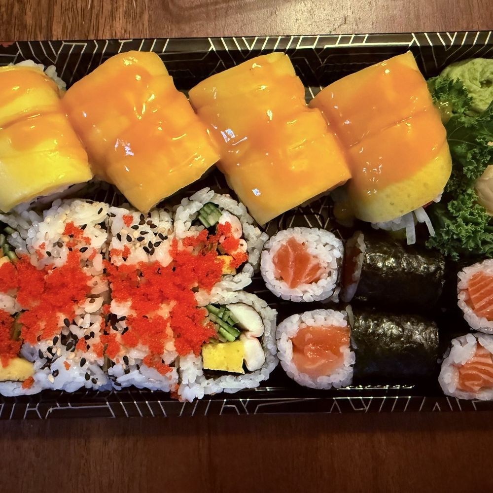Mango Tango Roll Futomaki Roll Salmon Roll Mango Tango Roll Futomaki Roll Salmon Roll