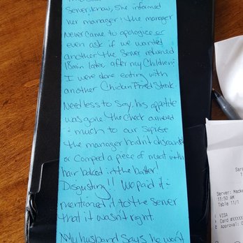 Sarah’s On the Square - Back of comment card. Wish i would have gotten the front..... - American Near Me - Gainesville, Texas Sarah’s On the Square - Back of comment card. Wish i would have gotten the front..... - American Near Me - Gainesville, Texas