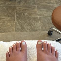 Kim Nails - Pedicure. - $40.00. You get a foot soak, a tiny scrub, lotioned up and minor massage, nail files, clipped nails, nail polish.