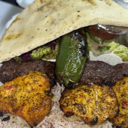 Ariana’s Kabob And gyros Truck - Chicken kabab and shami and rice