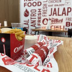 The Red Bird - SNACK WRAP (2 PCS) FRIES MAC & CHEESE