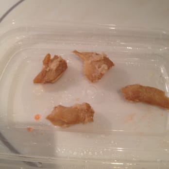 Wings&Tea - Dark meat chicken that was left after pealing away a huge layer of breading. - Bubble Tea Near Me - Wilton Manors, Florida Wings&Tea - Dark meat chicken that was left after pealing away a huge layer of breading. - Bubble Tea Near Me - Wilton Manors, Florida